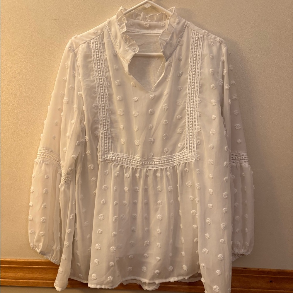 Elegant White Women's Top
